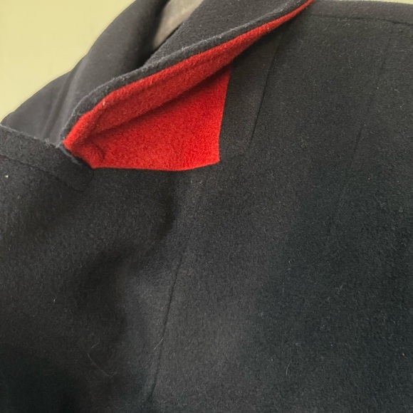 Lauren RALPH LAUREN Double Breasted Wool Blend Peacoat In Regal Navy size 12 - Picture 5 of 12